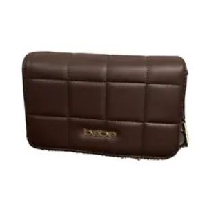NWT BeBe Flap Crossbody Small  Bag Purse Chain Strap Chocolate